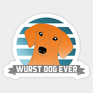 Wurst Dog Ever Sticker